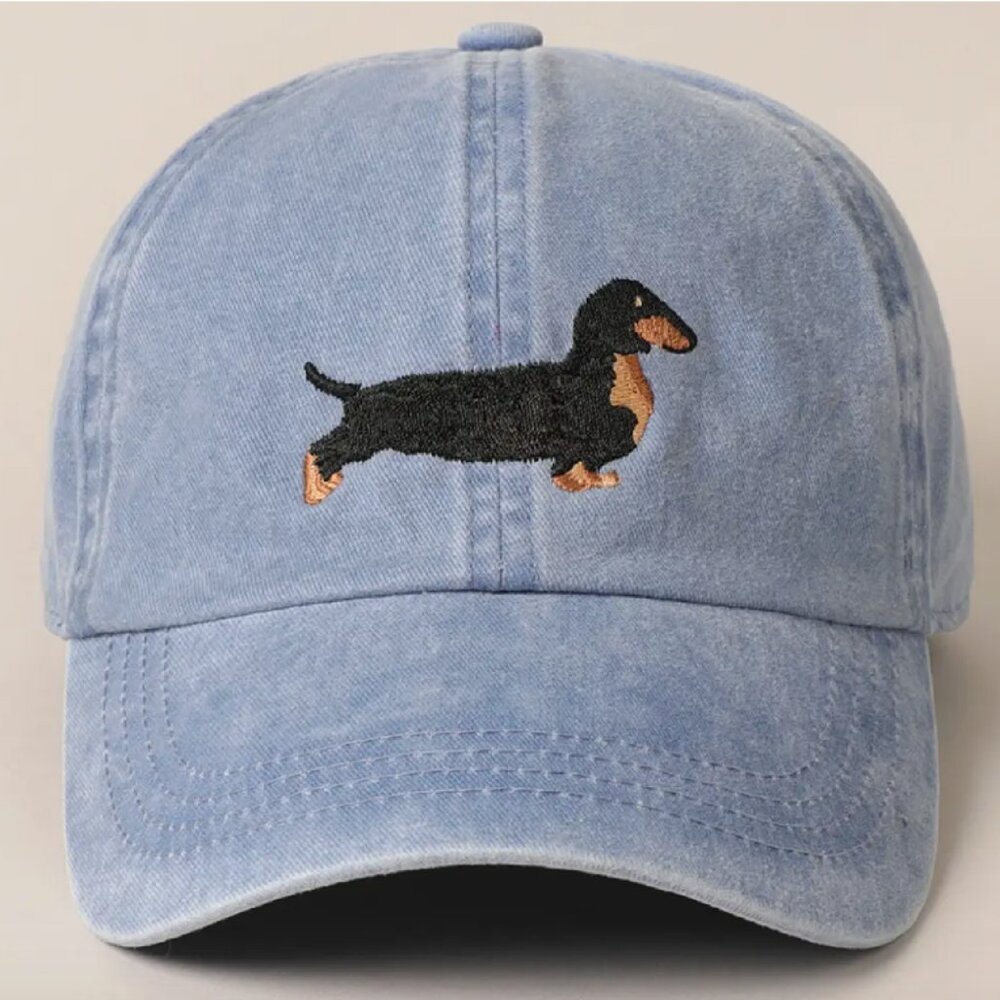 Dachshund Embroidered Baseball Dad Cap